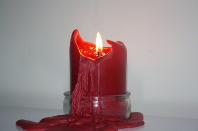 burning seance candles